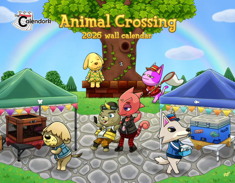2026 Animal Crossing Wall Calendar