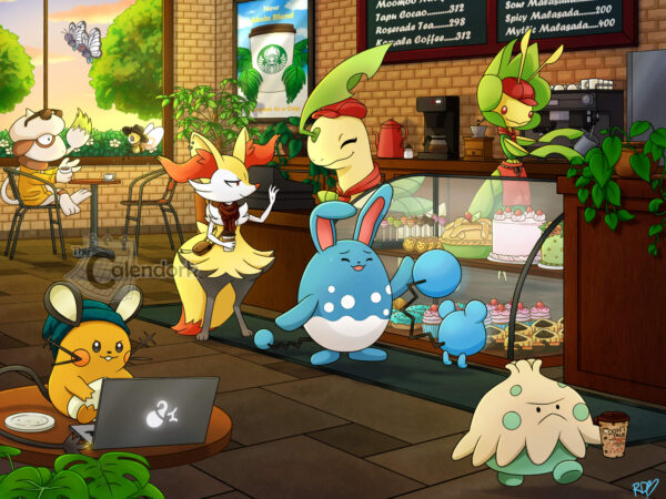 Poké-bucks Cafe Print