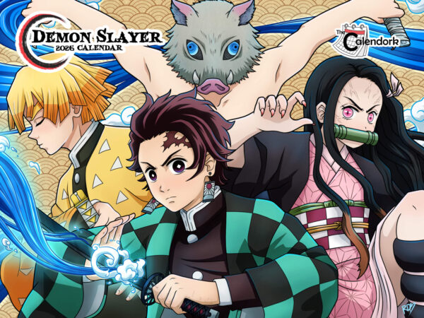 2026 Demon Slayer Wall Calendar