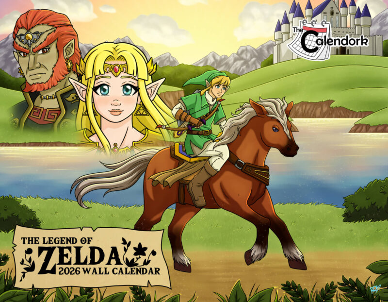 2026 Legend of Zelda Wall Calendar