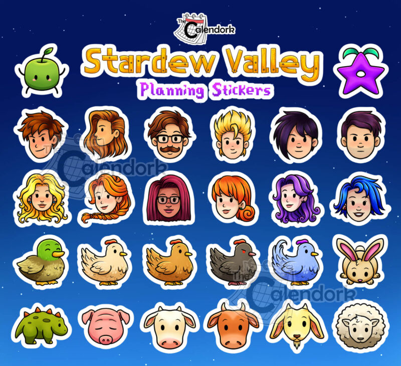 Stardew Valley Planning Sticker Sheet - Image 2