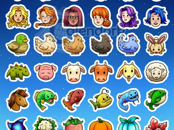 Stardew Valley Planning Sticker Sheet
