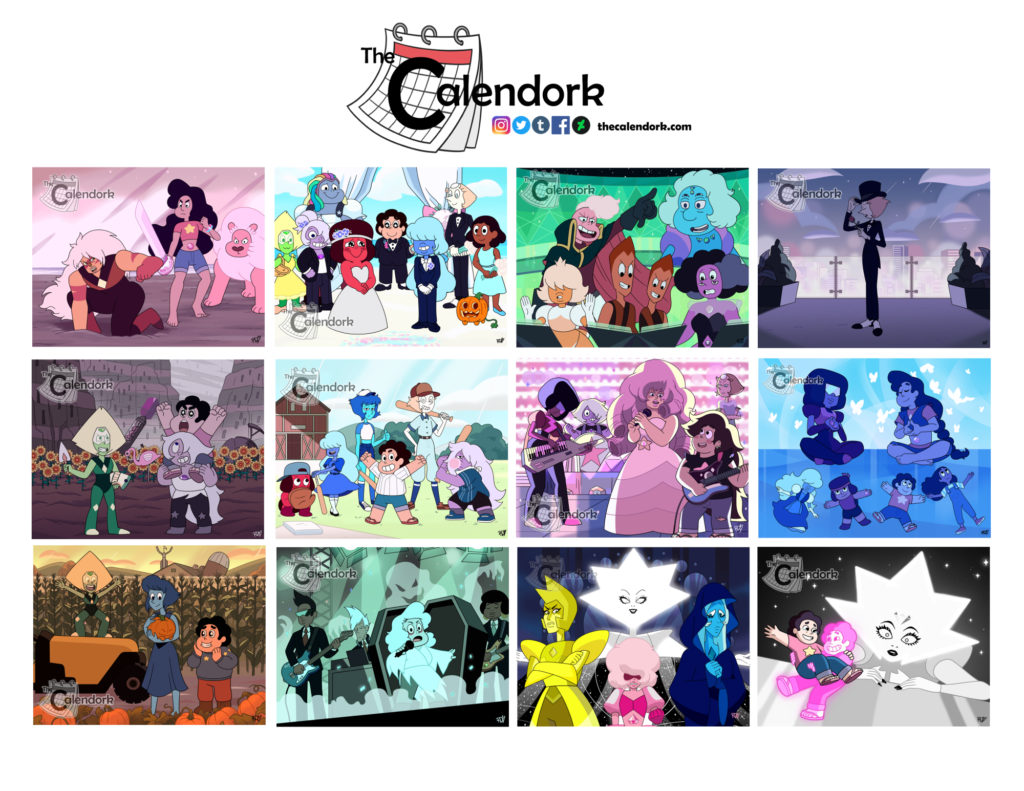 Steven Universe Wall Calendar The Calendork