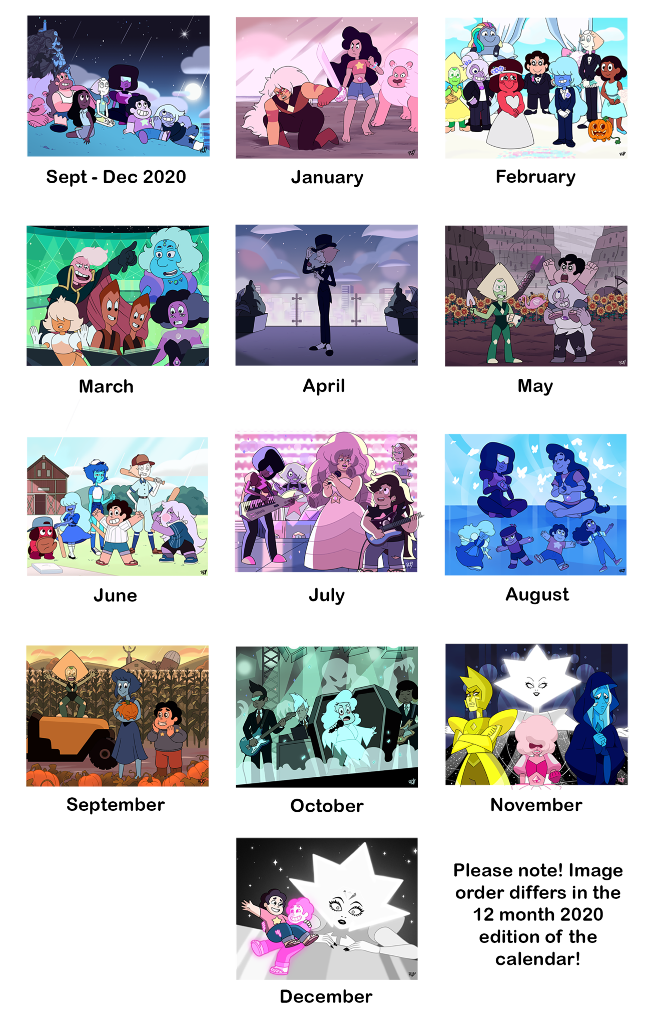 Steven Universe Wall Calendar – The Calendork