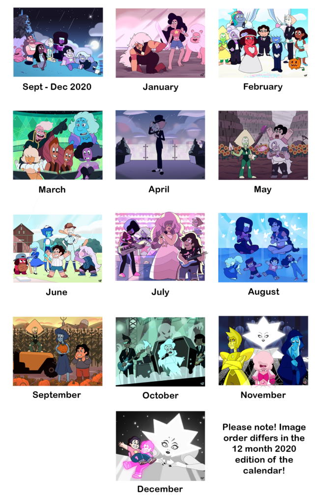 Steven Universe Wall Calendar The Calendork