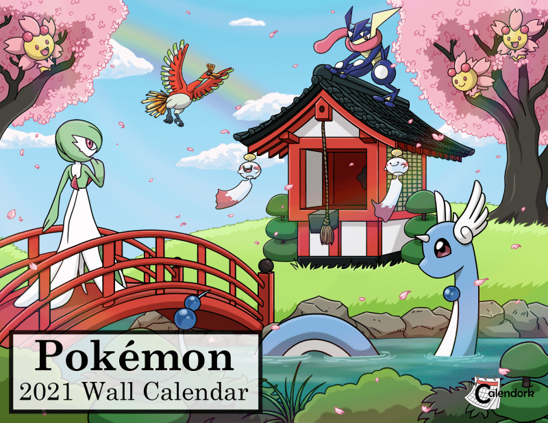 Pokemon Wall Calendar The Calendork