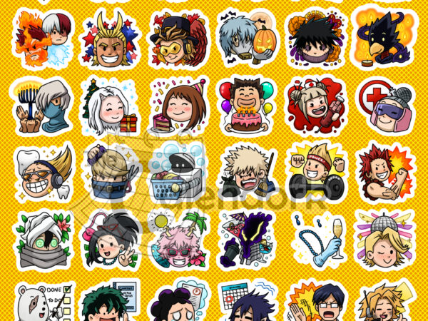 MHA Planner Sticker Sheet