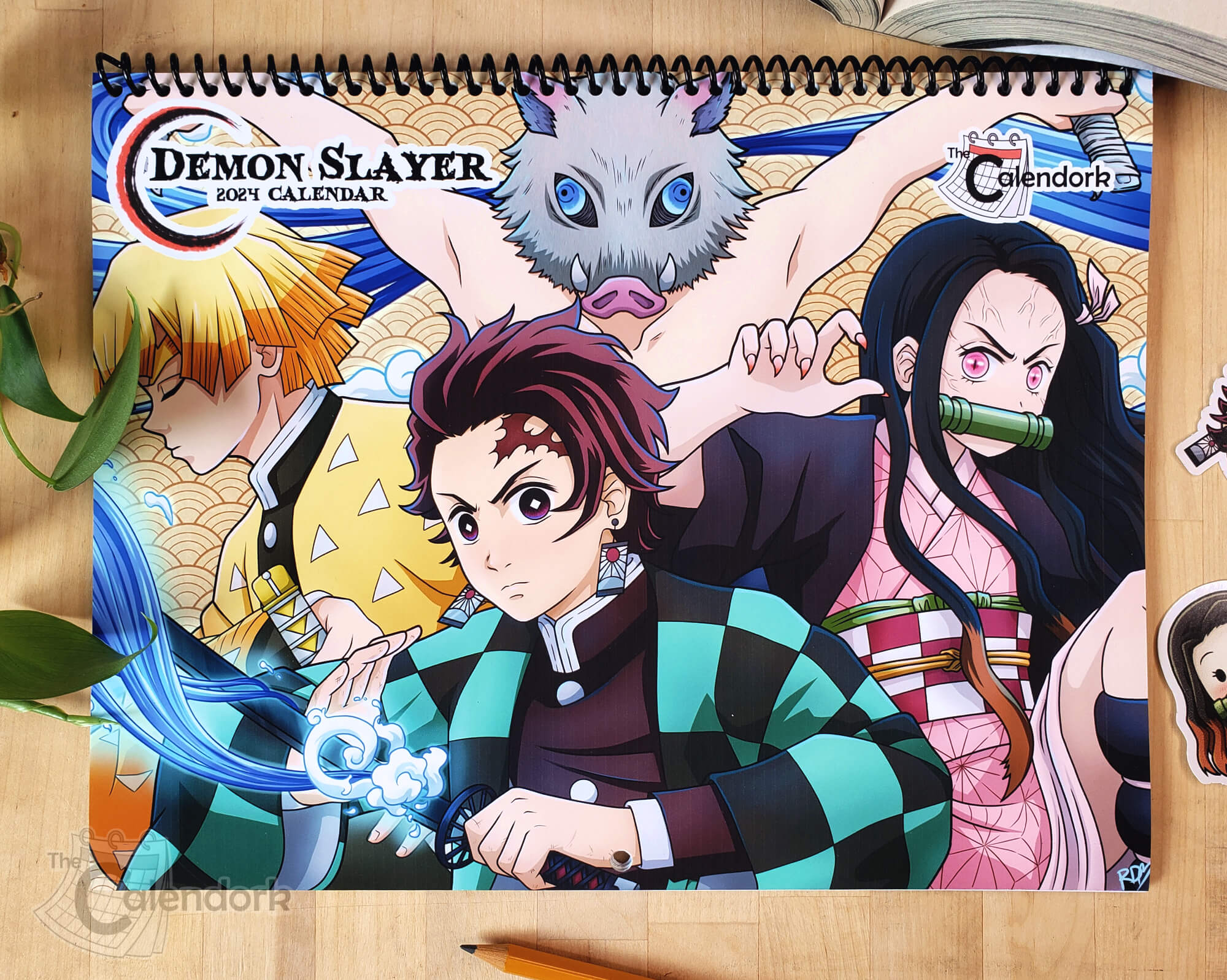 TV Anime Demon Slayer 2023 Wall Calendar Japan Anime ENSKY 1129Y