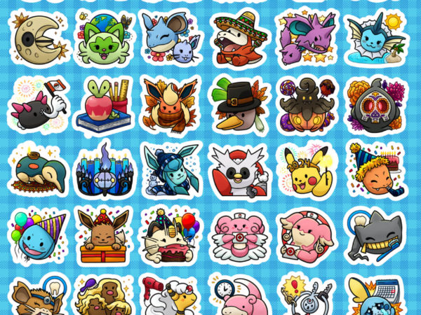 Pokemon Planner Sticker Sheet