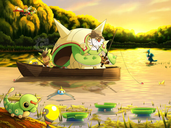 Fishing with Ches-pa Print