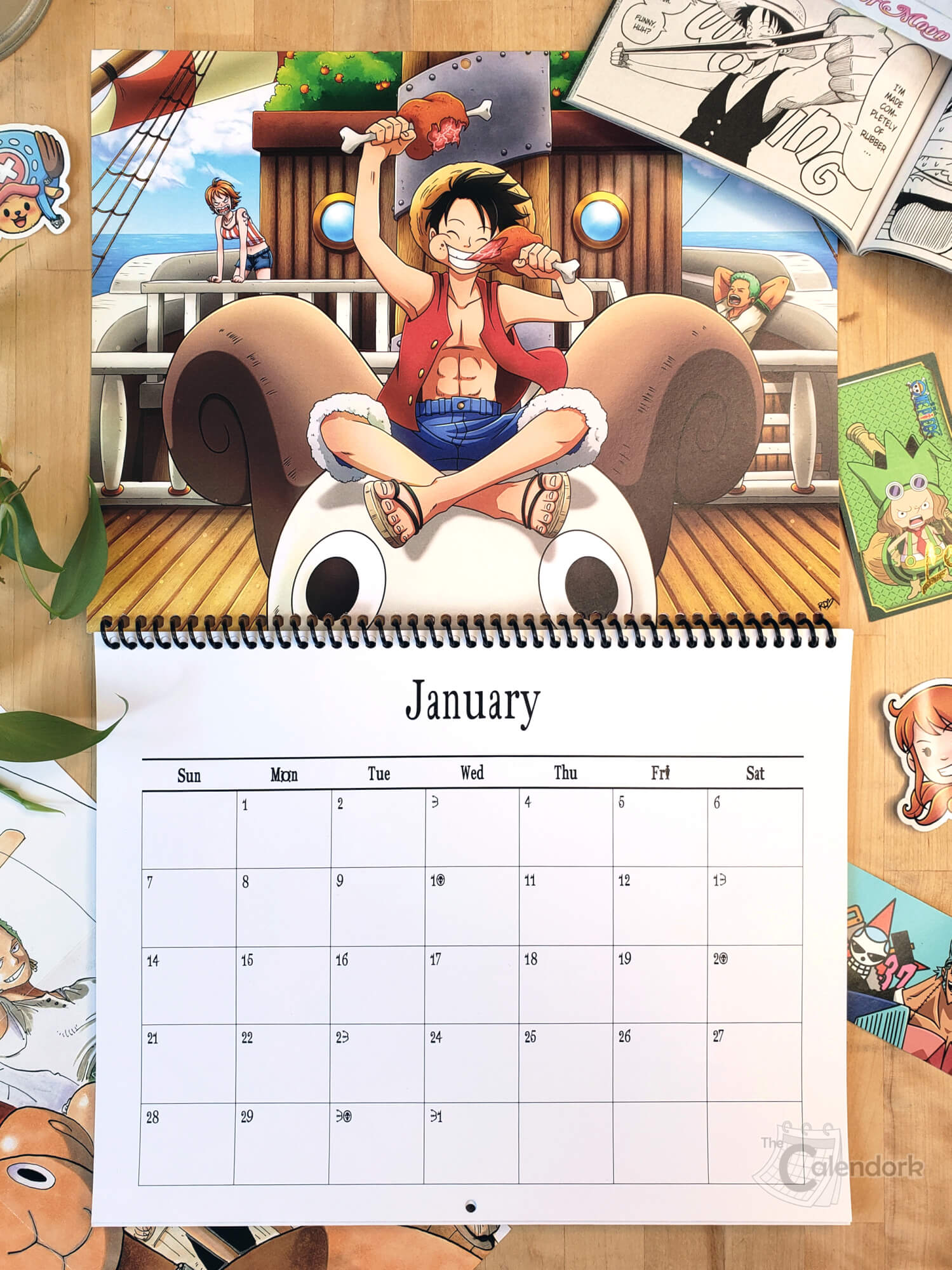 Calendário 2023 One Piece Anime