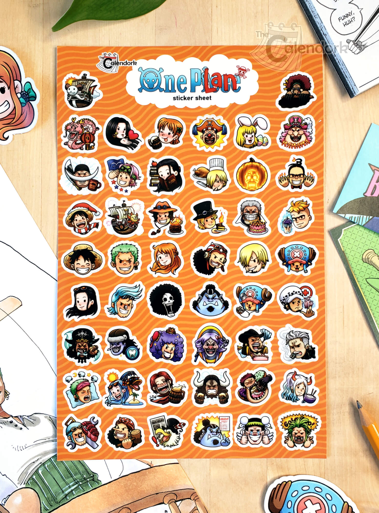 One Piece Planning Sticker Sheet