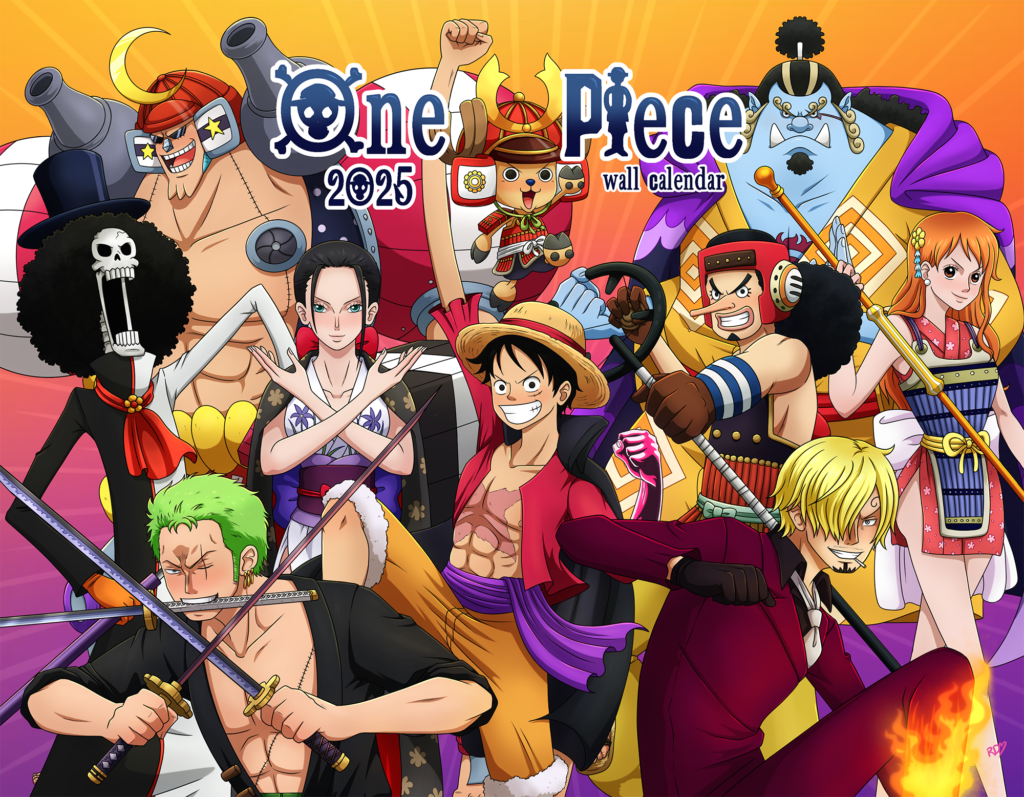 2025 One Piece Wall Calendar The Calendork