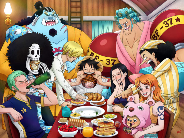 Straw Hat Breakfast Print