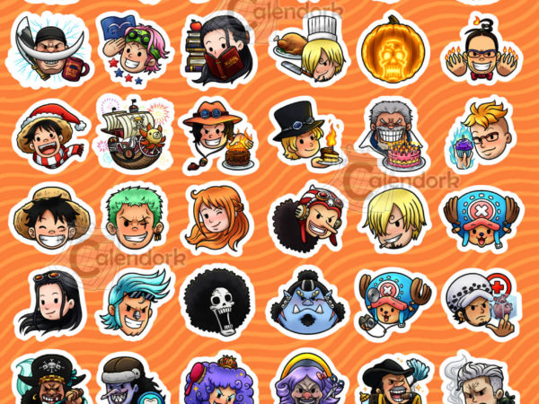 One Piece Planning Sticker Sheet