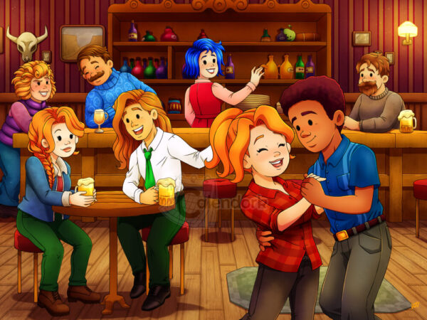 Stardrop Saloon Print