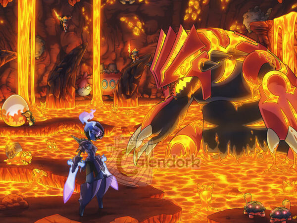 Enter the Volcano Print