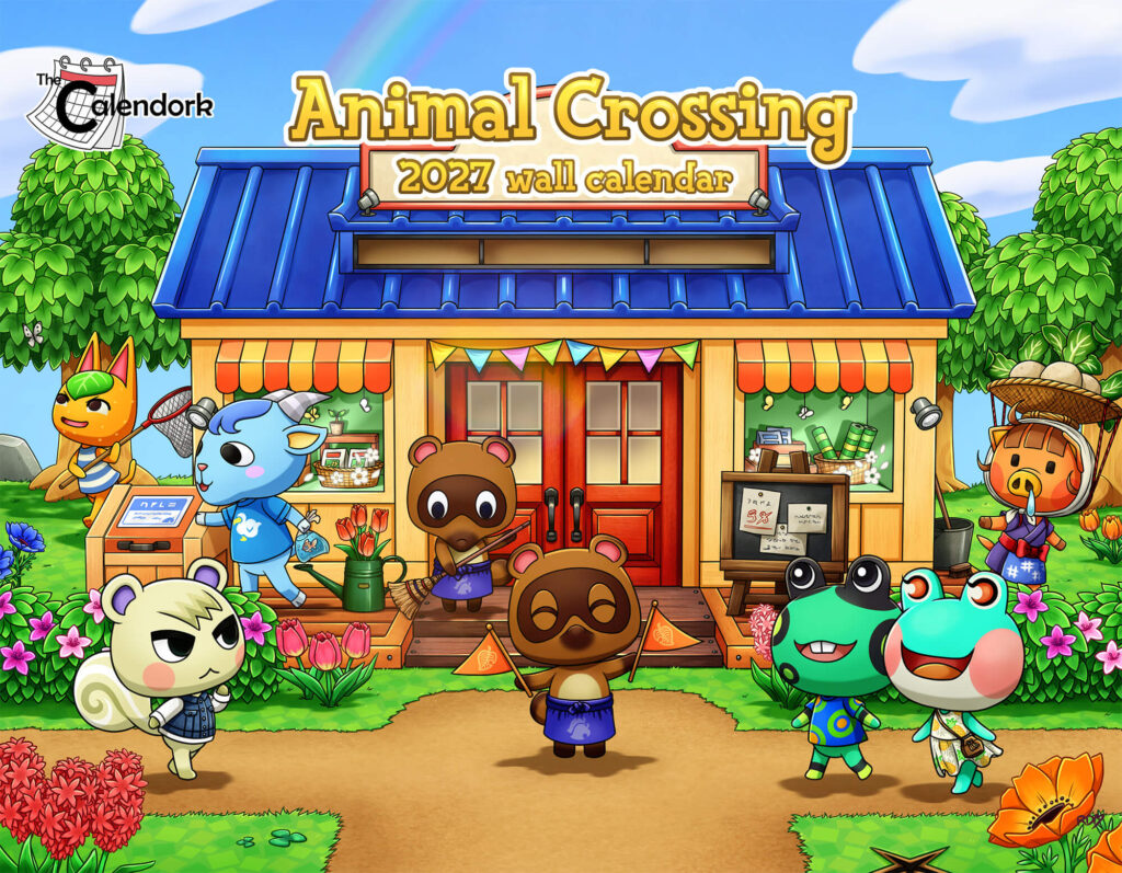 2027 Animal Crossing Wall Calendar