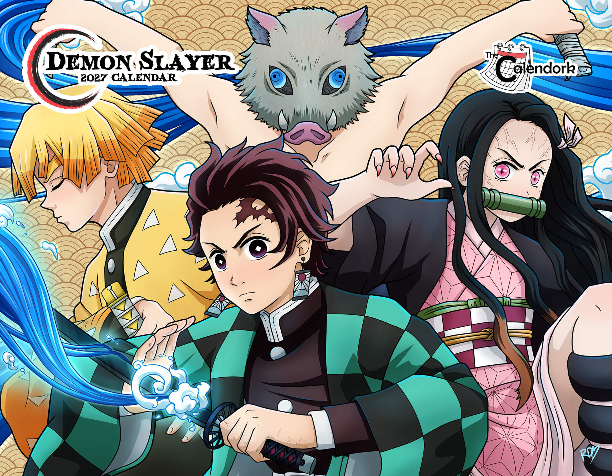 2027 Demon Slayer Wall Calendar