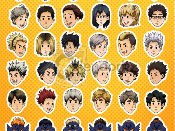 Haikyu!! Character Sticker Sheet