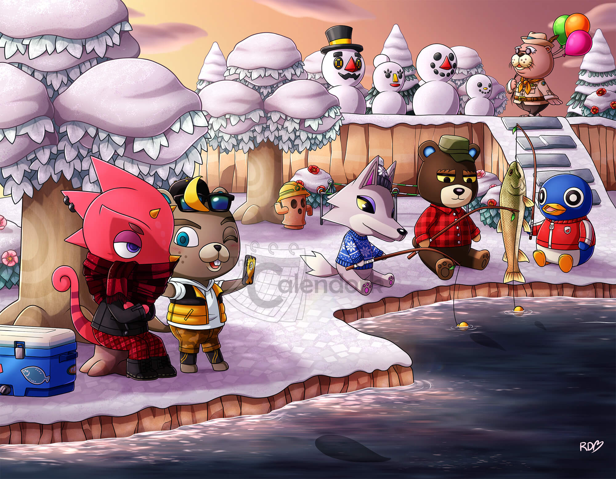 2027 Animal Crossing Wall Calendar - Image 4