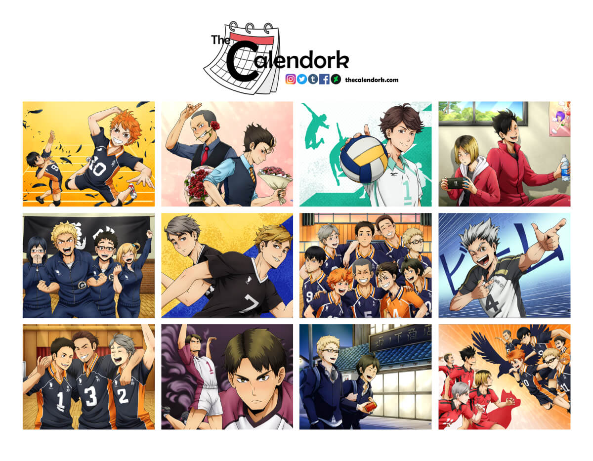 2027 Haikyu!! Wall Calendar - Image 2