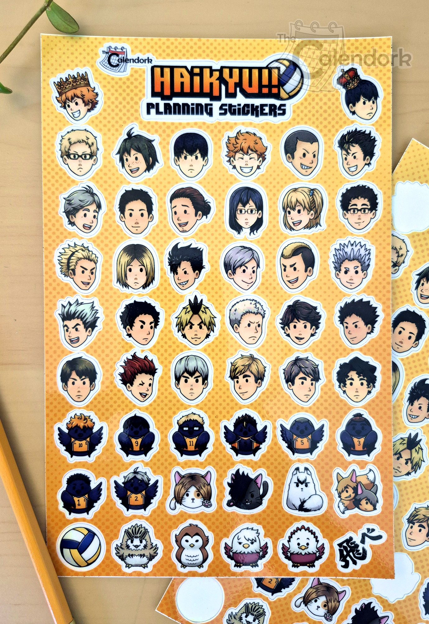 Haikyu!! Character Sticker Sheet - Image 6