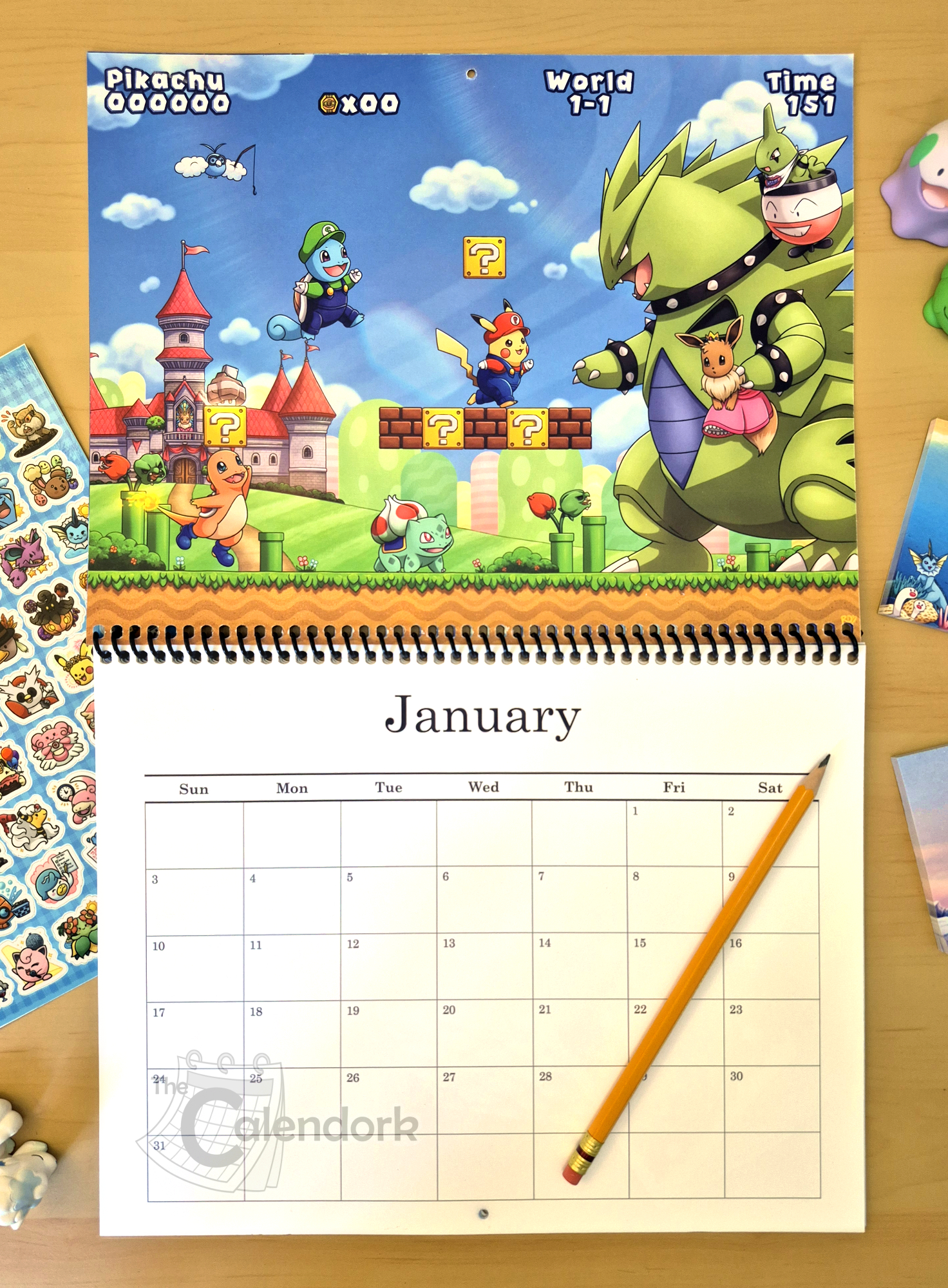 2027 Pokemon Wall Calendar - Image 2